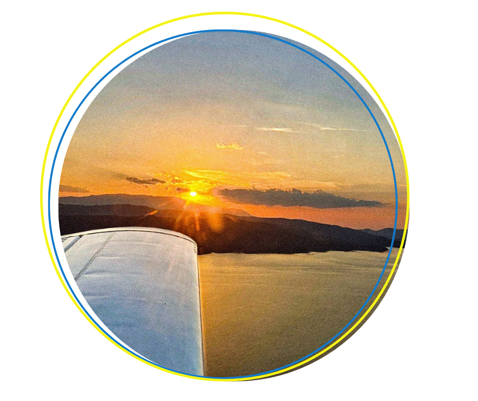 circle-plane-sunset